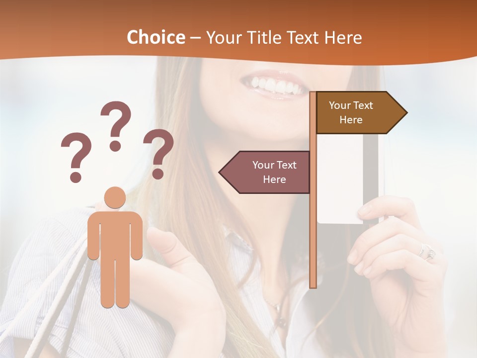 Store Customer Shopaholic PowerPoint Template