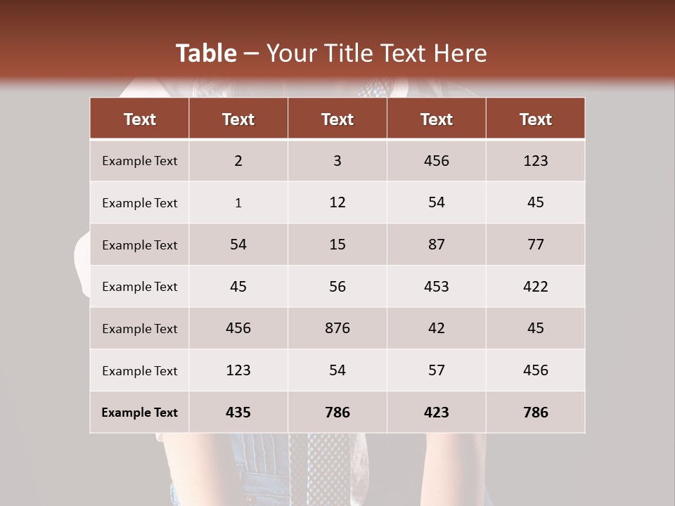 Cute Person Charming PowerPoint Template