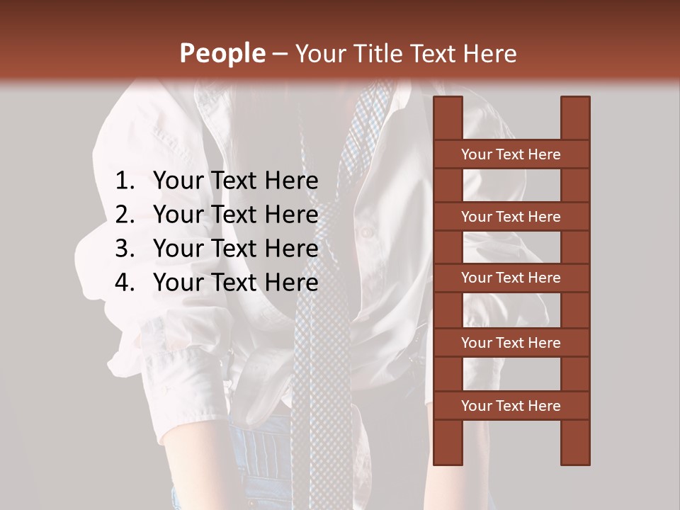 Cute Person Charming PowerPoint Template