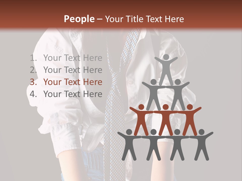 Cute Person Charming PowerPoint Template