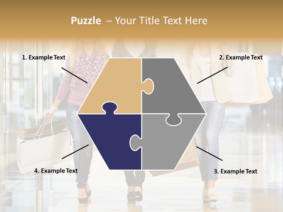 Joy Caucasian Fashion PowerPoint Template