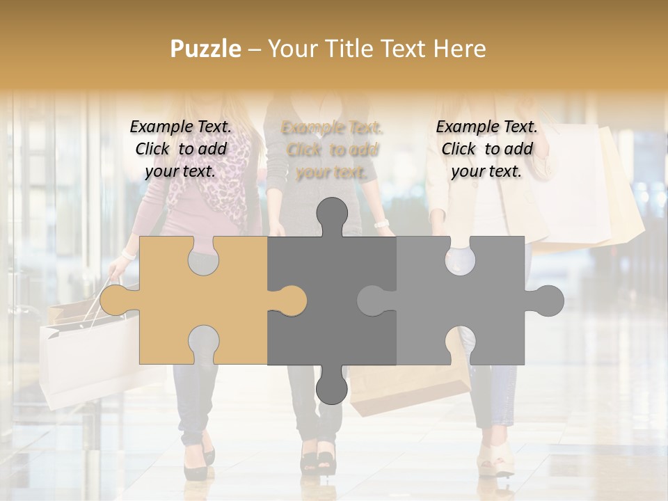 Joy Caucasian Fashion PowerPoint Template