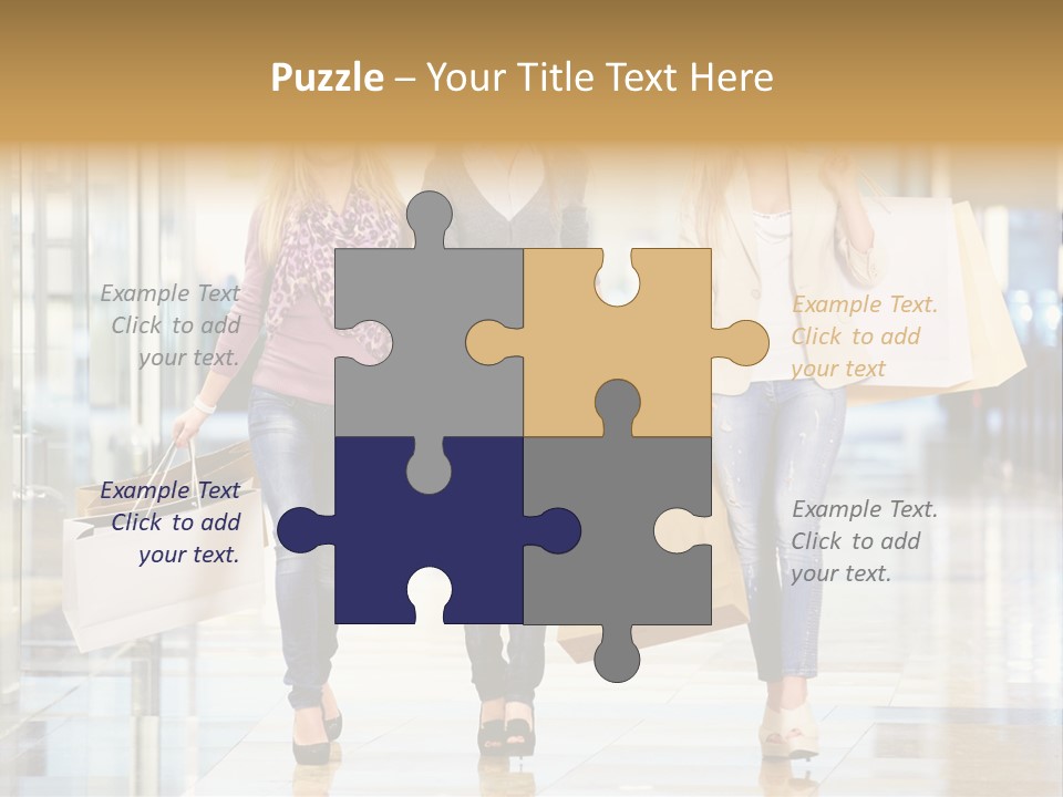 Joy Caucasian Fashion PowerPoint Template