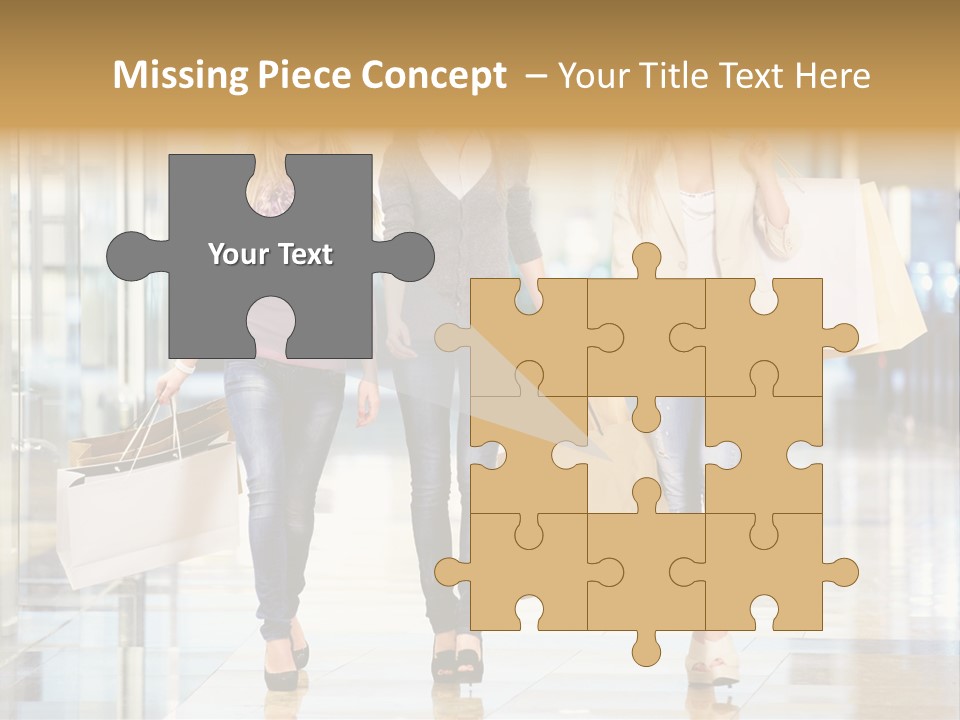 Joy Caucasian Fashion PowerPoint Template