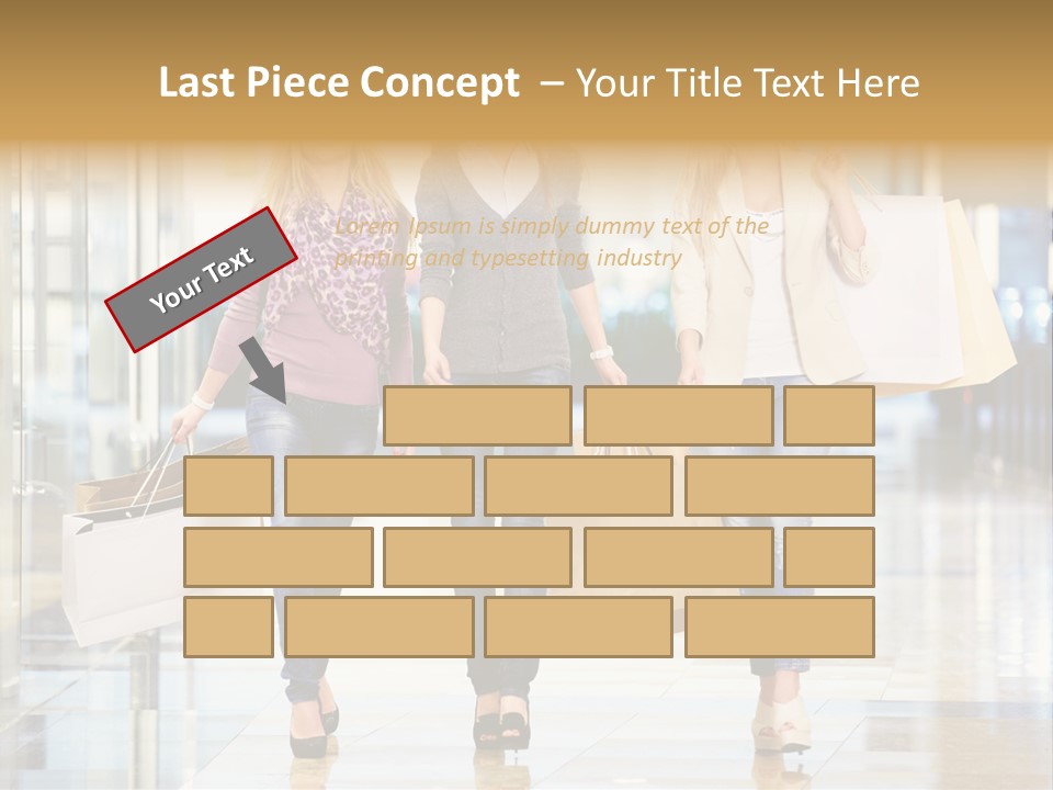 Joy Caucasian Fashion PowerPoint Template