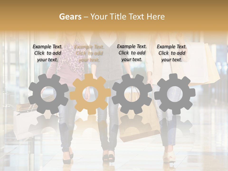 Joy Caucasian Fashion PowerPoint Template