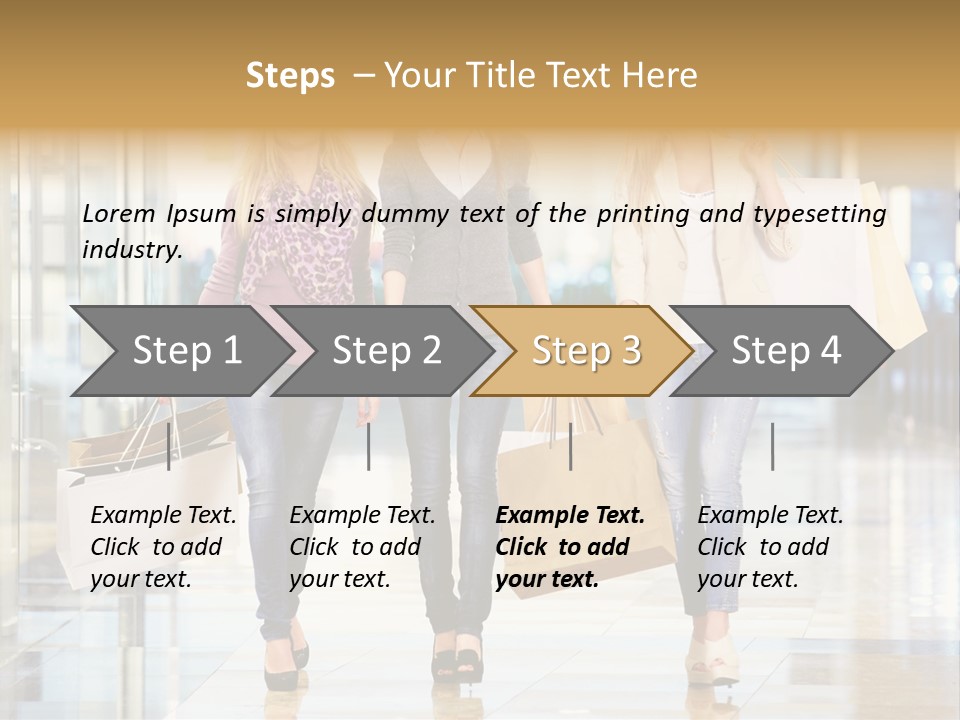Joy Caucasian Fashion PowerPoint Template