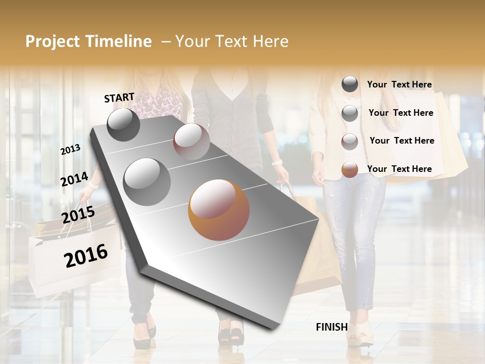Joy Caucasian Fashion PowerPoint Template
