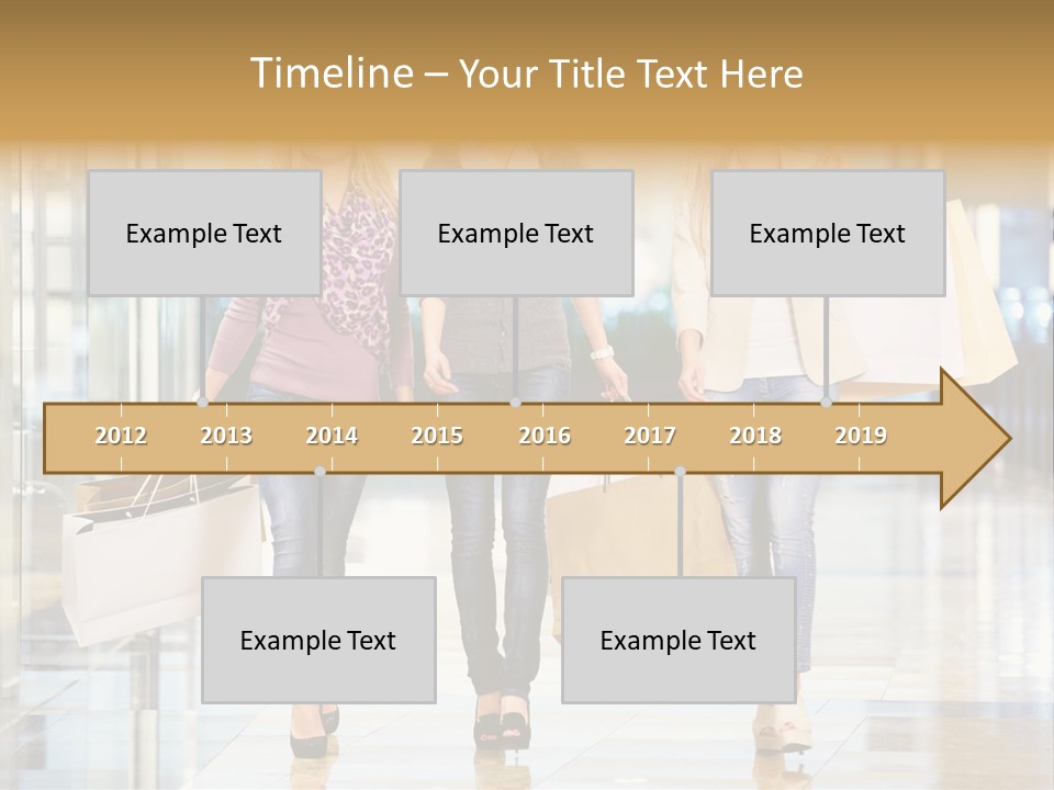 Joy Caucasian Fashion PowerPoint Template
