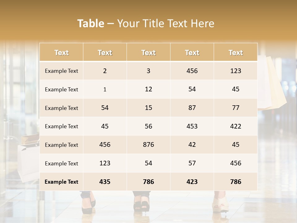 Joy Caucasian Fashion PowerPoint Template