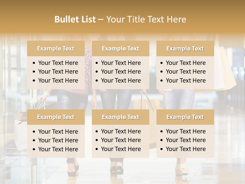 Joy Caucasian Fashion PowerPoint Template