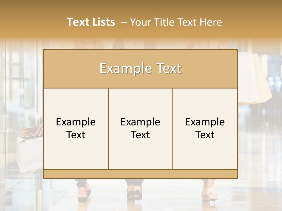 Joy Caucasian Fashion PowerPoint Template