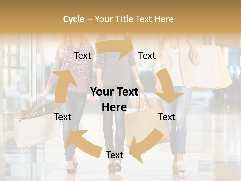 Joy Caucasian Fashion PowerPoint Template