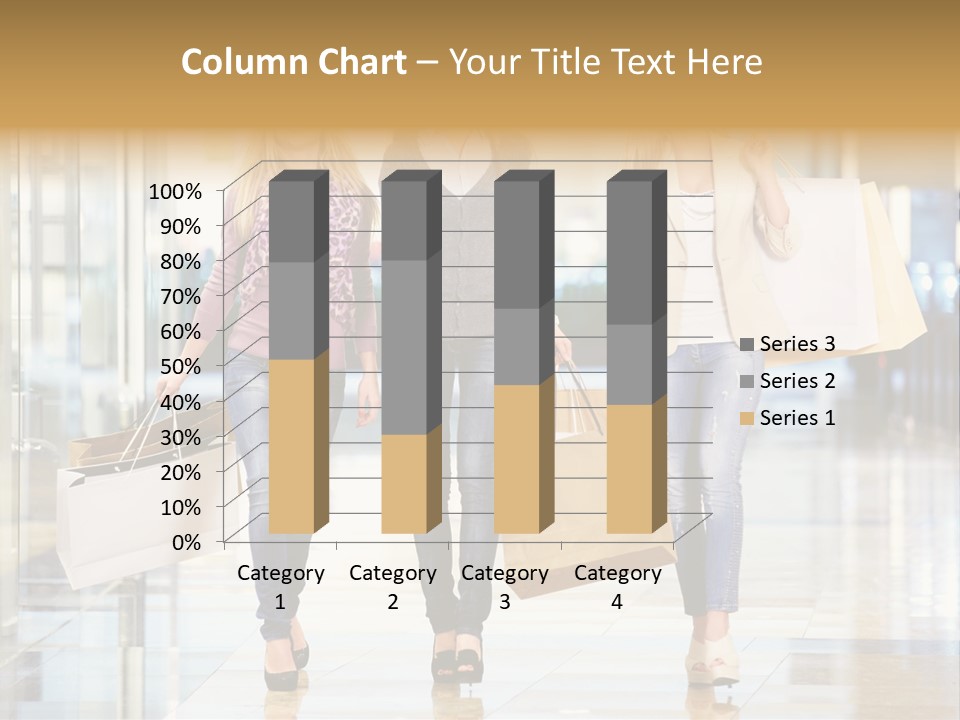 Joy Caucasian Fashion PowerPoint Template