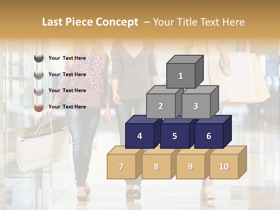 Joy Caucasian Fashion PowerPoint Template