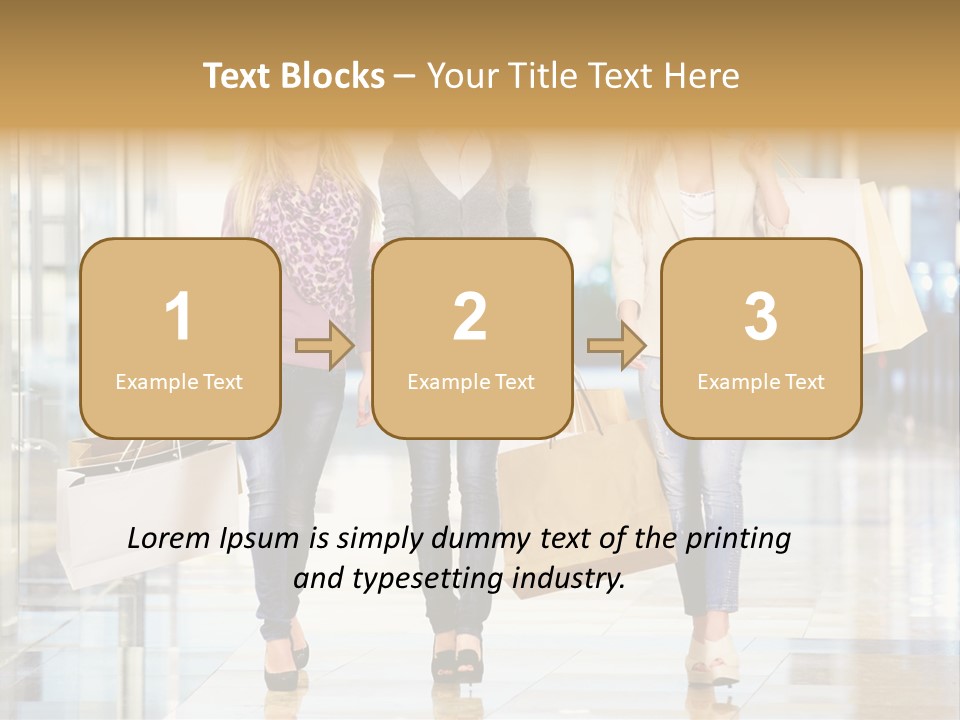 Joy Caucasian Fashion PowerPoint Template