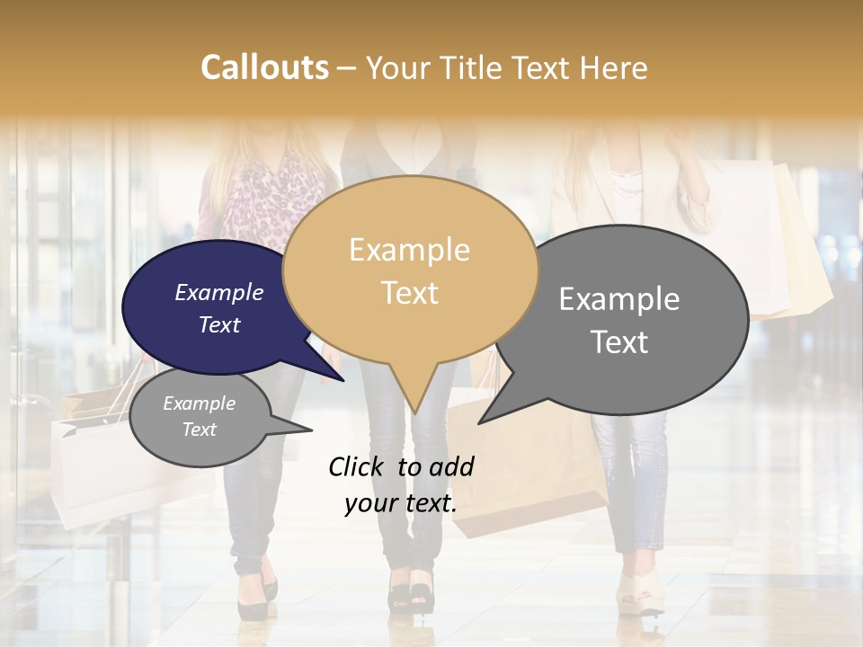 Joy Caucasian Fashion PowerPoint Template