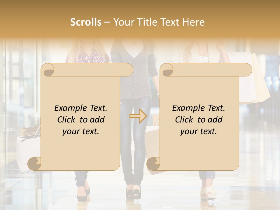 Joy Caucasian Fashion PowerPoint Template