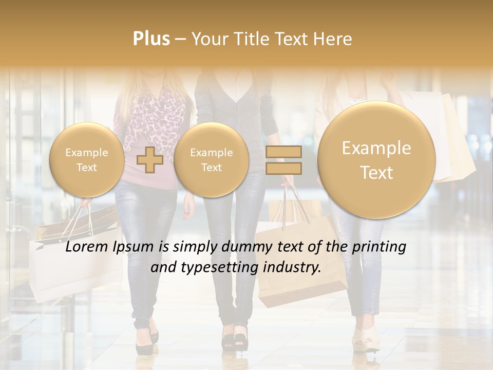 Joy Caucasian Fashion PowerPoint Template