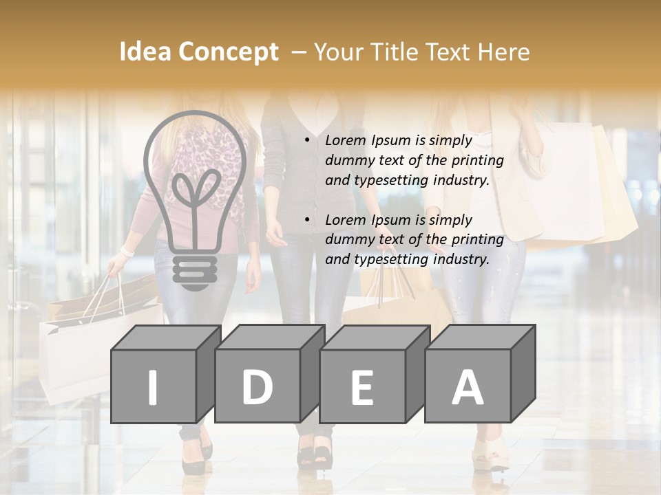 Joy Caucasian Fashion PowerPoint Template