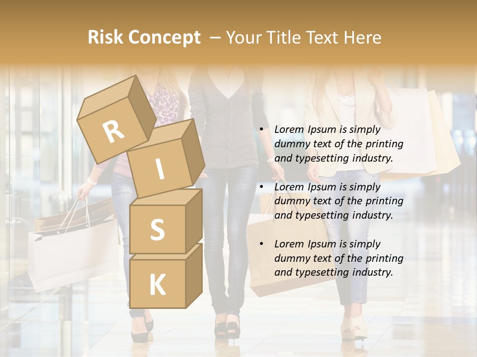 Joy Caucasian Fashion PowerPoint Template