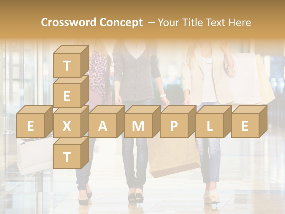 Joy Caucasian Fashion PowerPoint Template