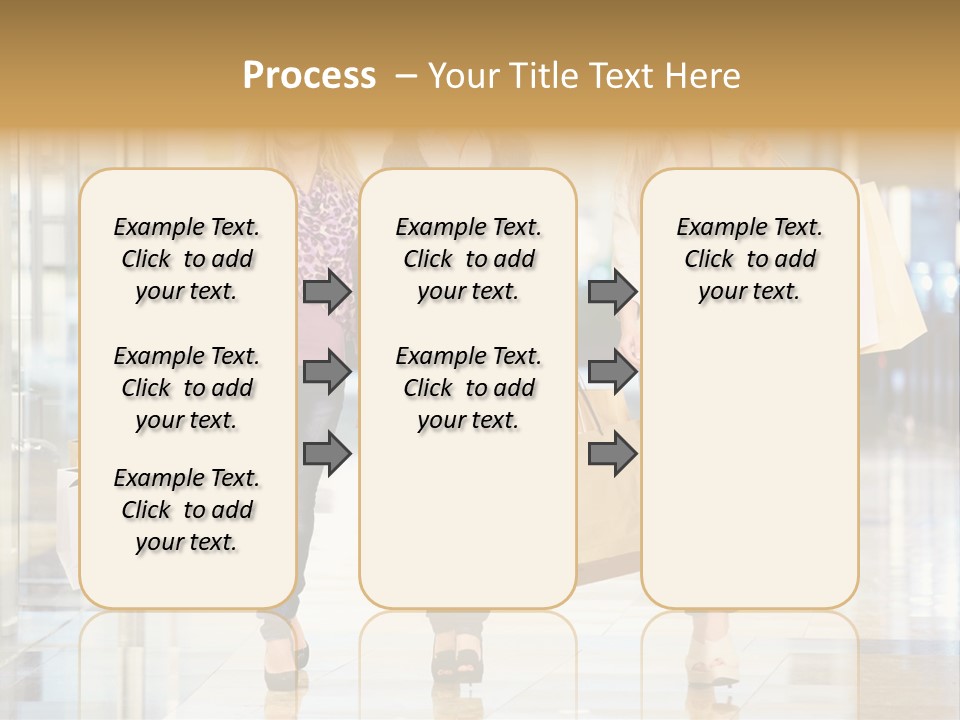 Joy Caucasian Fashion PowerPoint Template