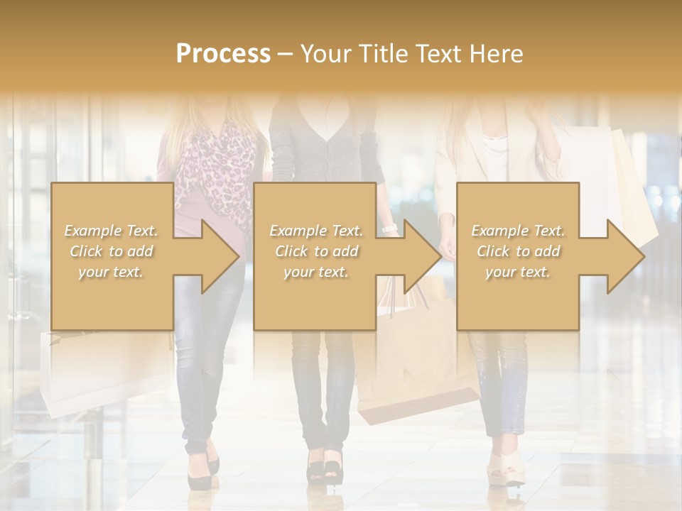 Joy Caucasian Fashion PowerPoint Template