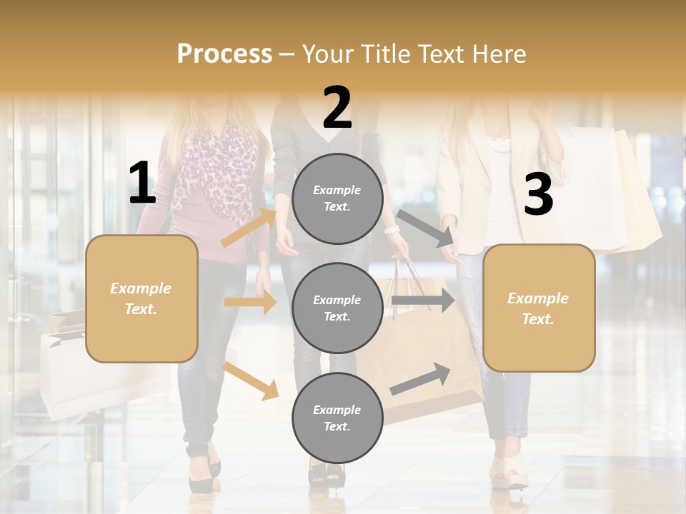 Joy Caucasian Fashion PowerPoint Template