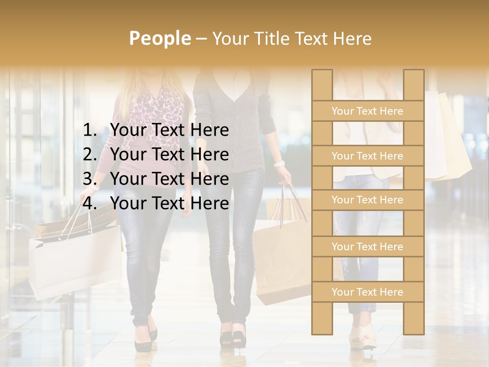 Joy Caucasian Fashion PowerPoint Template