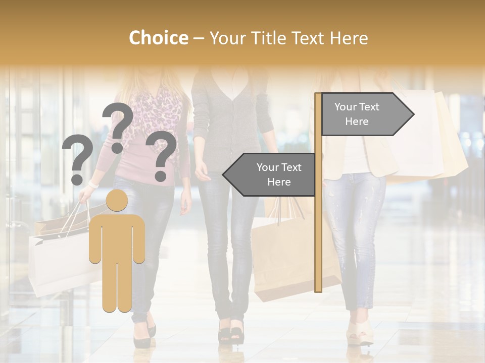 Joy Caucasian Fashion PowerPoint Template