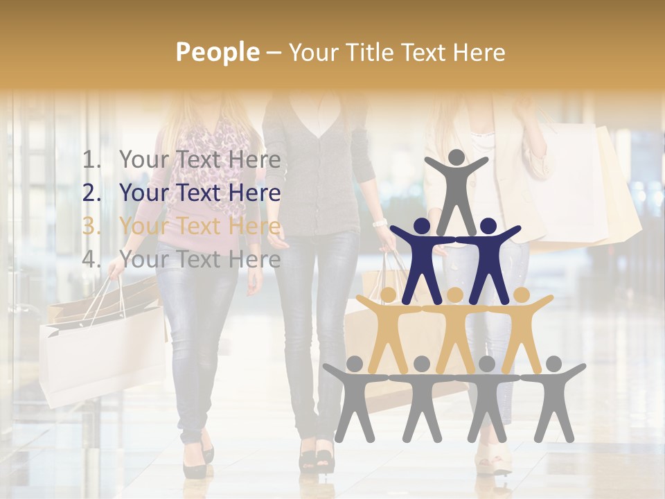 Joy Caucasian Fashion PowerPoint Template