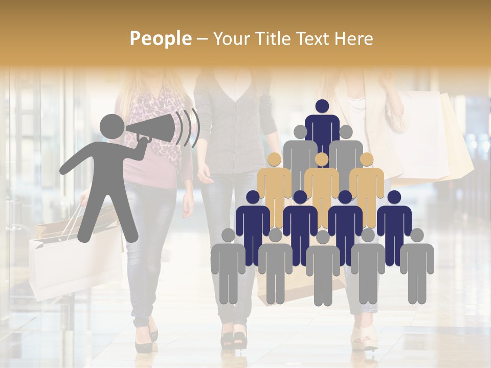 Joy Caucasian Fashion PowerPoint Template