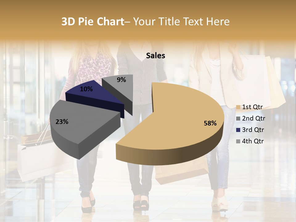 Joy Caucasian Fashion PowerPoint Template