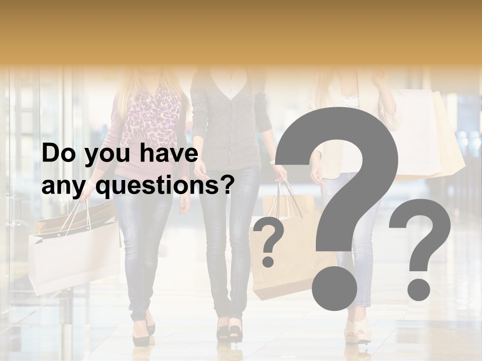 Joy Caucasian Fashion PowerPoint Template