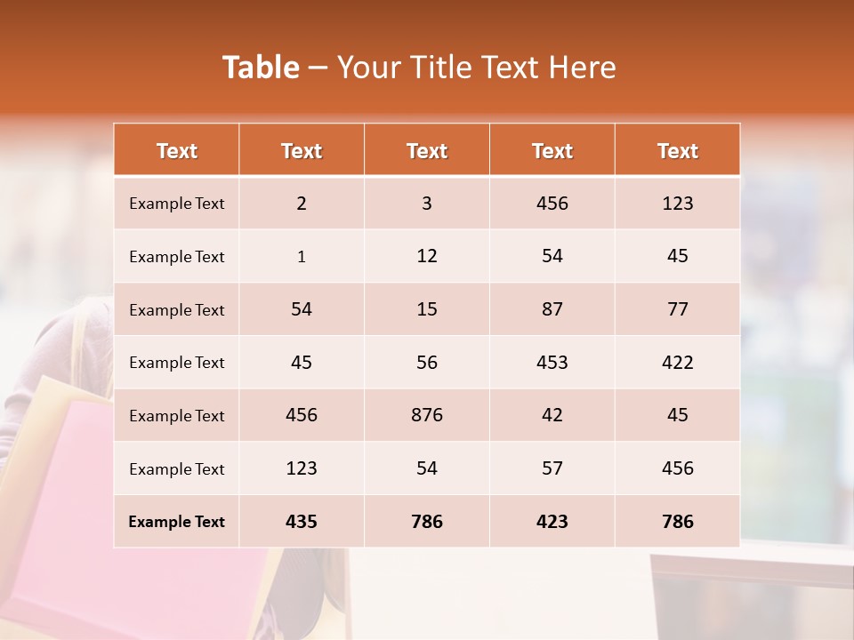 Looking Shopaholic Women PowerPoint Template