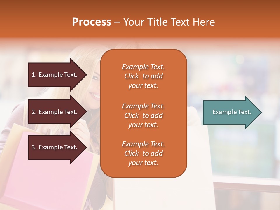Looking Shopaholic Women PowerPoint Template