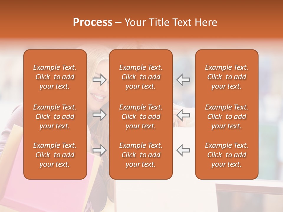 Looking Shopaholic Women PowerPoint Template