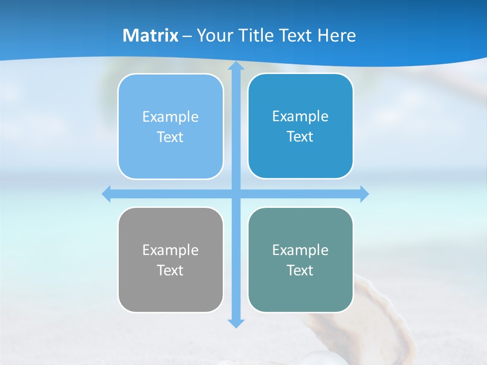 Sand Summer Shellfish PowerPoint Template