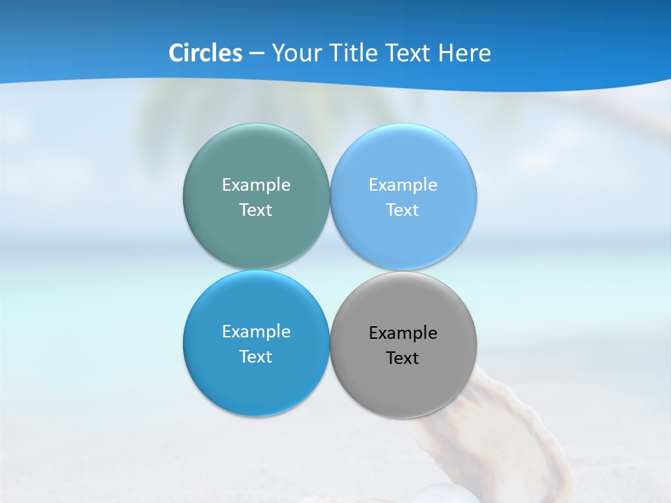 Sand Summer Shellfish PowerPoint Template