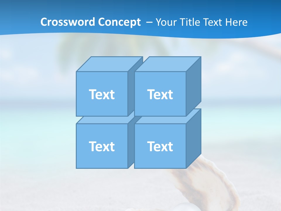 Sand Summer Shellfish PowerPoint Template