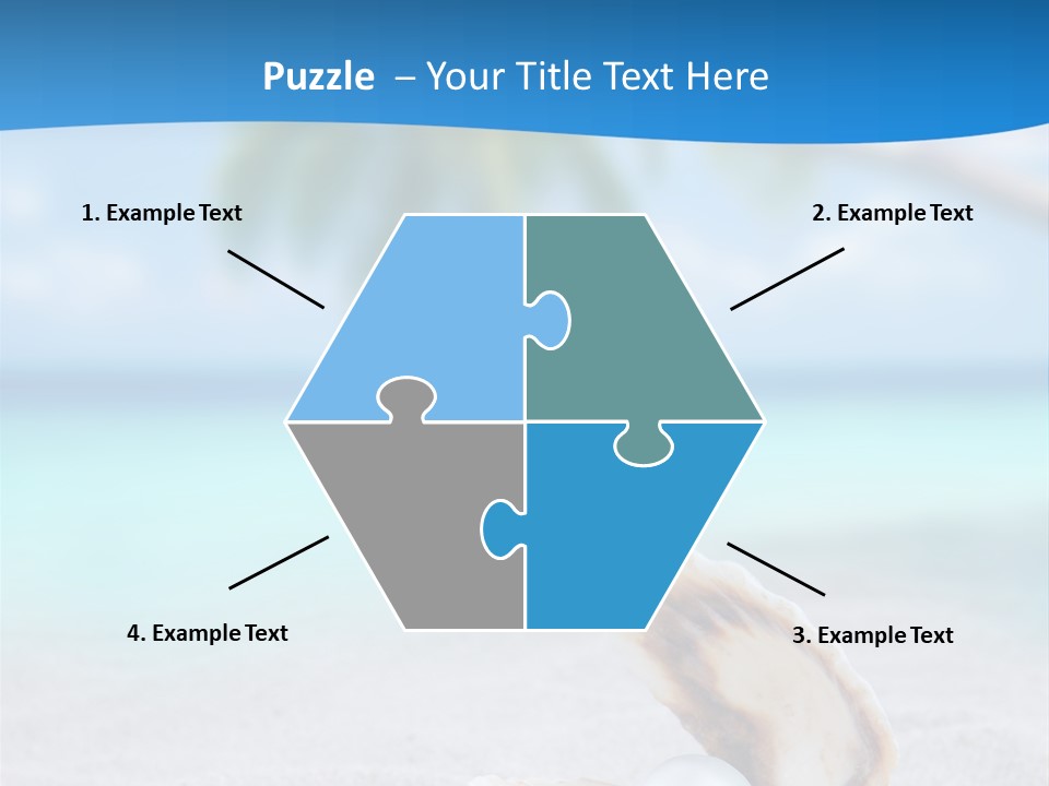 Sand Summer Shellfish PowerPoint Template