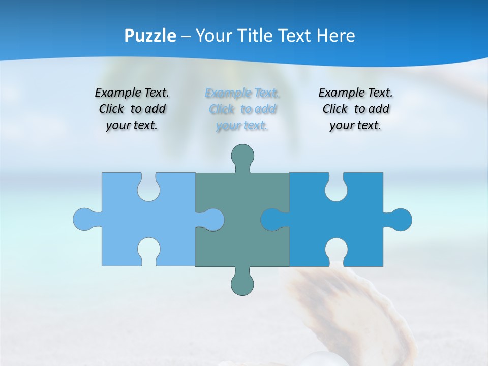 Sand Summer Shellfish PowerPoint Template