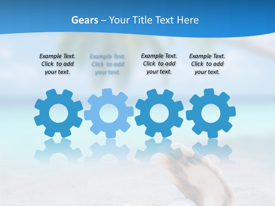 Sand Summer Shellfish PowerPoint Template