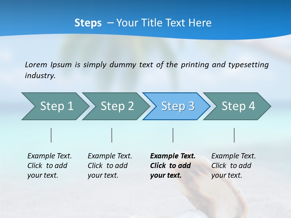 Sand Summer Shellfish PowerPoint Template