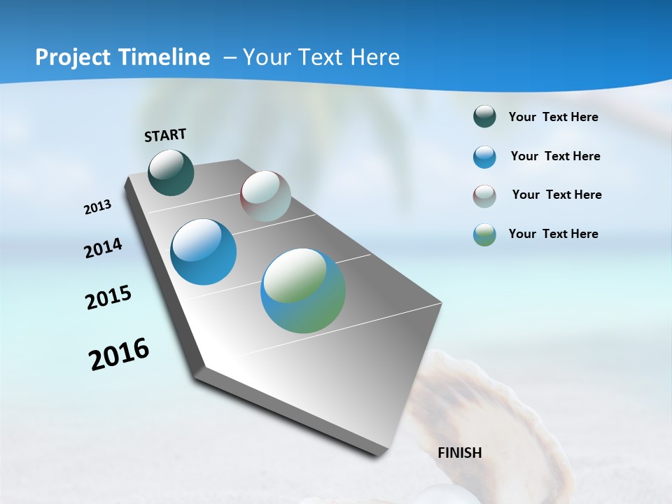 Sand Summer Shellfish PowerPoint Template