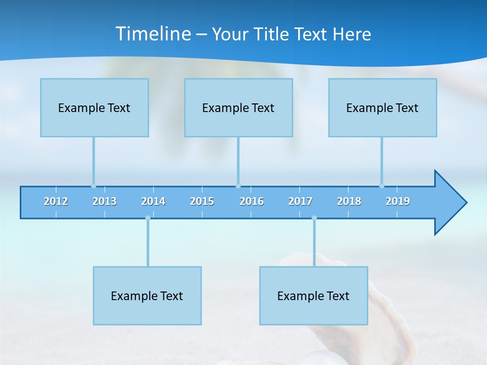 Sand Summer Shellfish PowerPoint Template