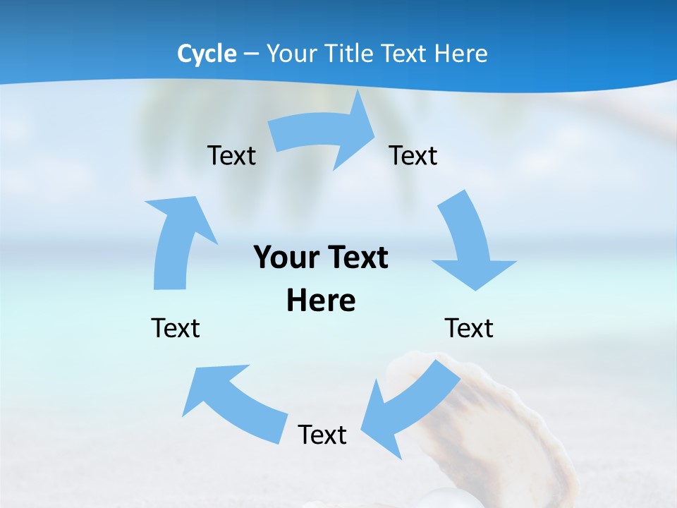 Sand Summer Shellfish PowerPoint Template