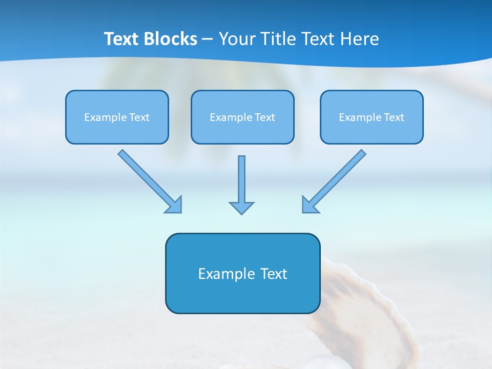 Sand Summer Shellfish PowerPoint Template