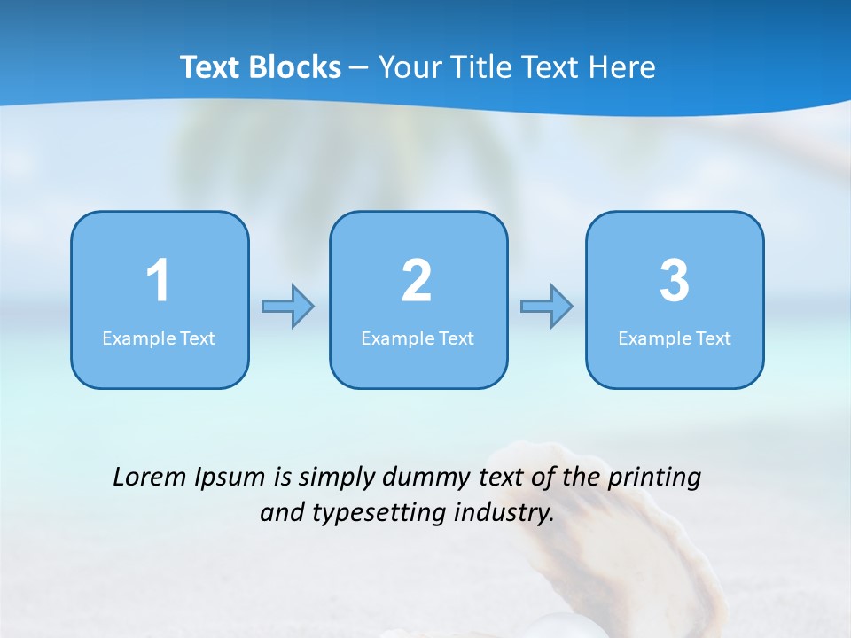 Sand Summer Shellfish PowerPoint Template
